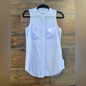 Madewell SILK Lilac Sleeveless Blouse